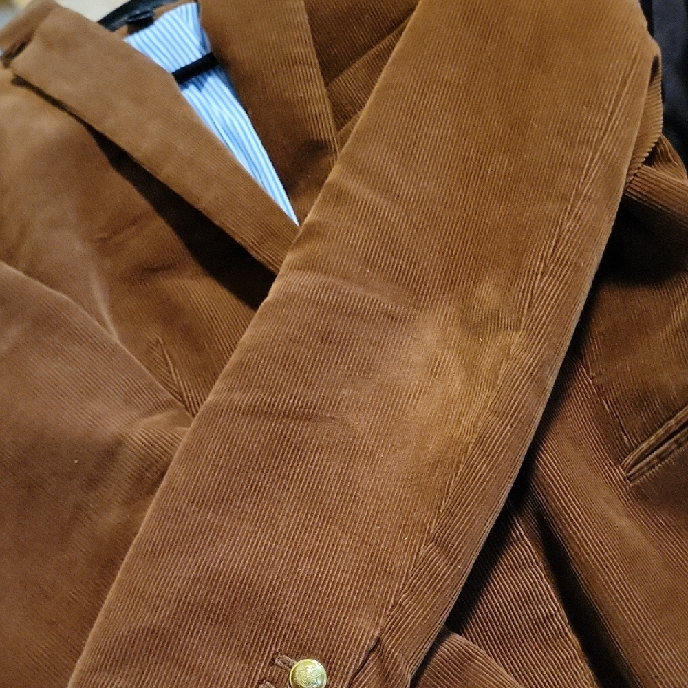 J. Crew Campbell Brown Corduroy Velvet Blazer - 6 - Picture 9 of 11